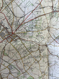 CAMBRIDGE & ELY No 135 1969 Ordnance Survey One Inch Map Newmarket Soham