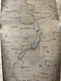 TRAWDEN Ordnance Survey Sheet SD93 1:25,000 First Series 1954 Cockridge