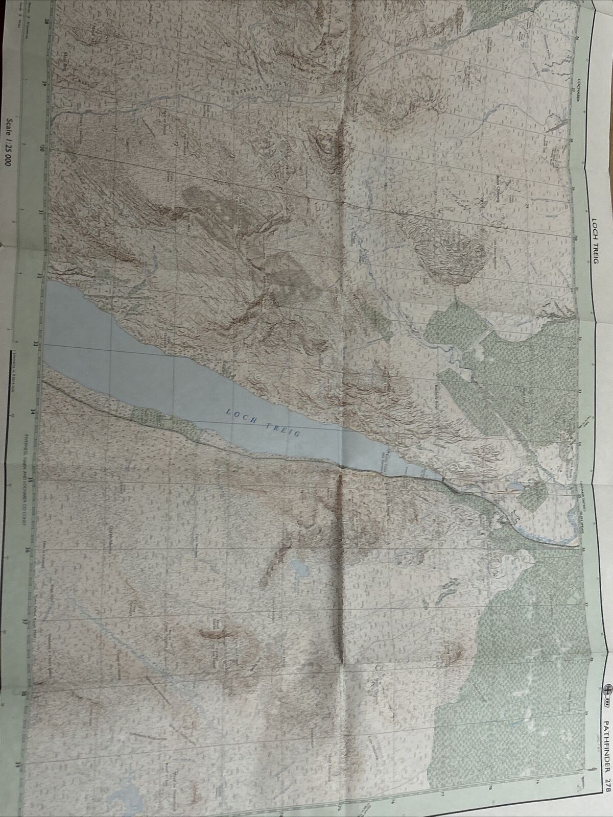 LOCH TREIG Pathfinder Ordnance Survey No 278 (NN27/37) 1:25000 1989 Grampians