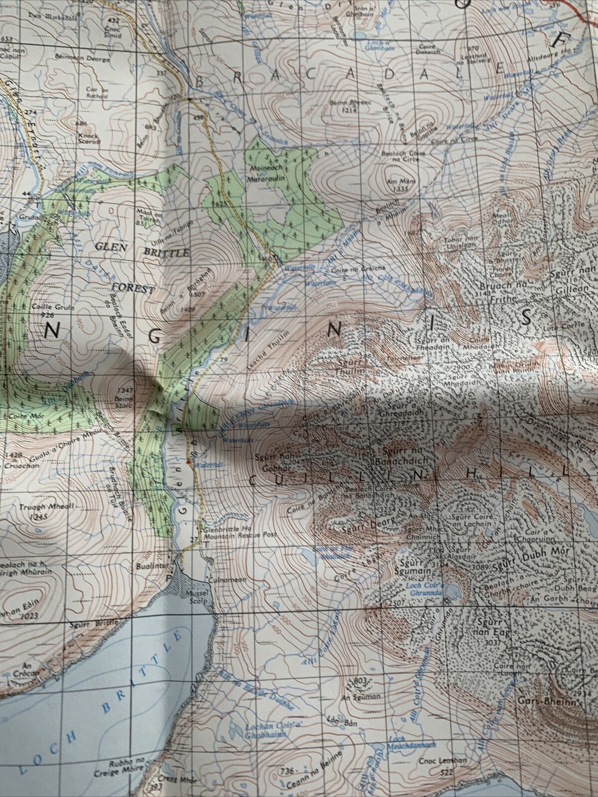 RHUM & part of SKYE - Ordnance Survey One Inch Map Sheet 33 1969 Canna Soay