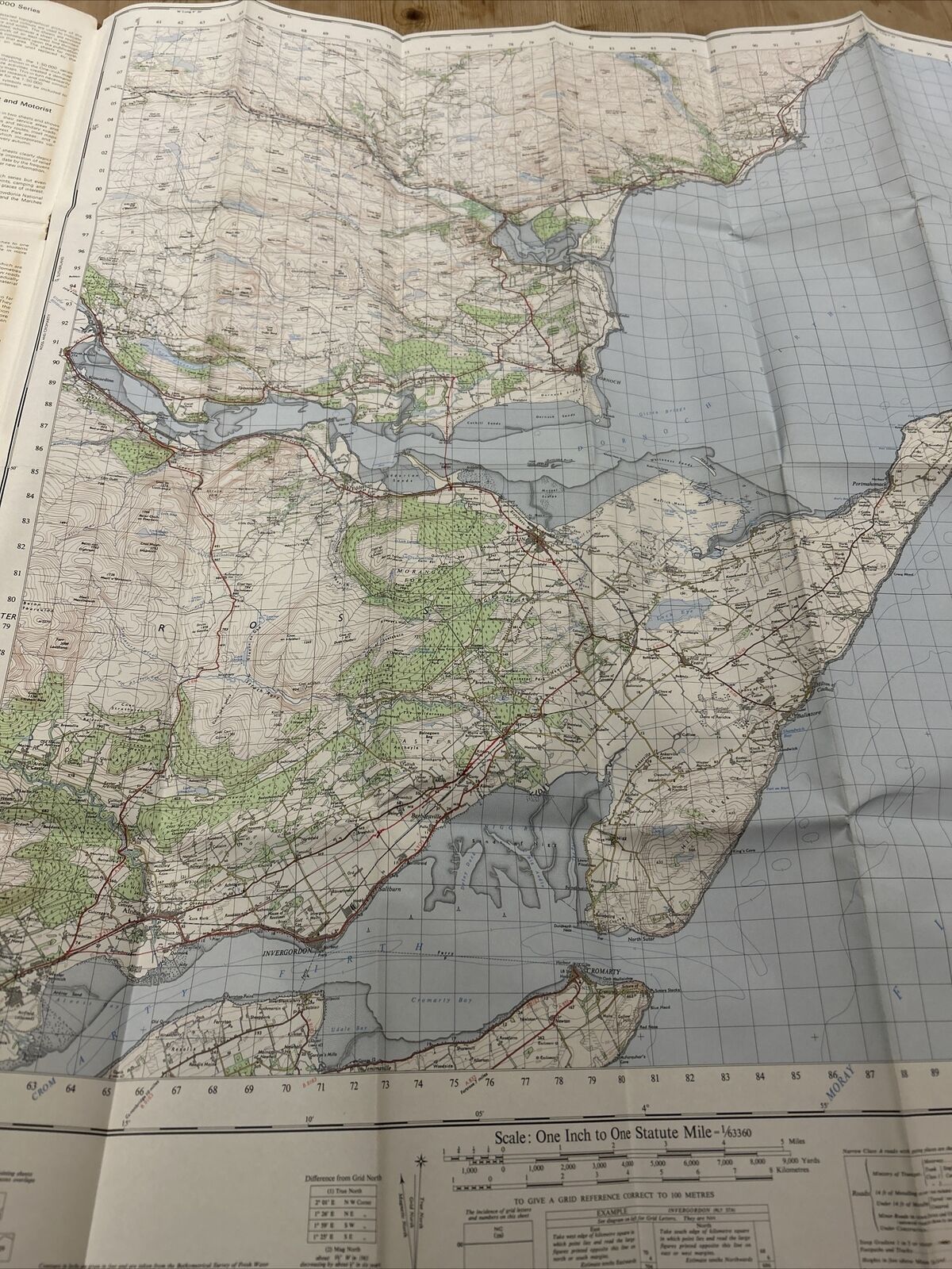 DORNOCH Ordnance Survey Map One Inch 1958 Sheet 22 Scotland Tain Golspie