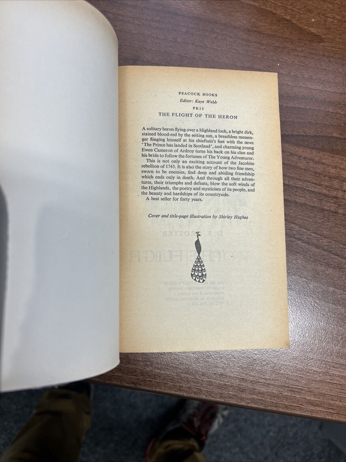 THE FLIGHT OF THE HERON D K Broster - Peacock Penguin Book 1963 PK13 Jacobite