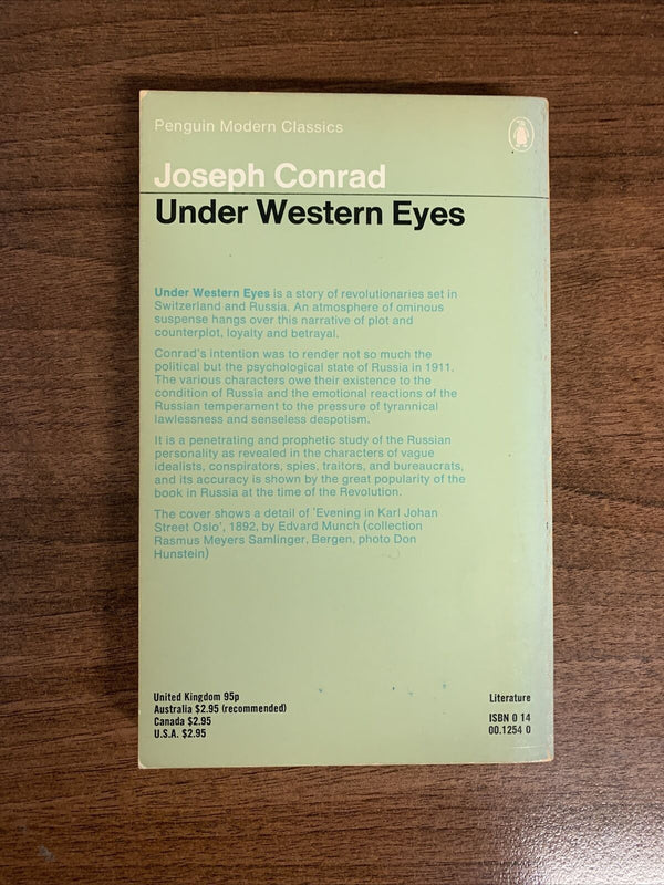 UNDER WESTERN EYES by Joseph Conrad 1979 - PENGUIN MODERN CLASSIC PAPERBACK