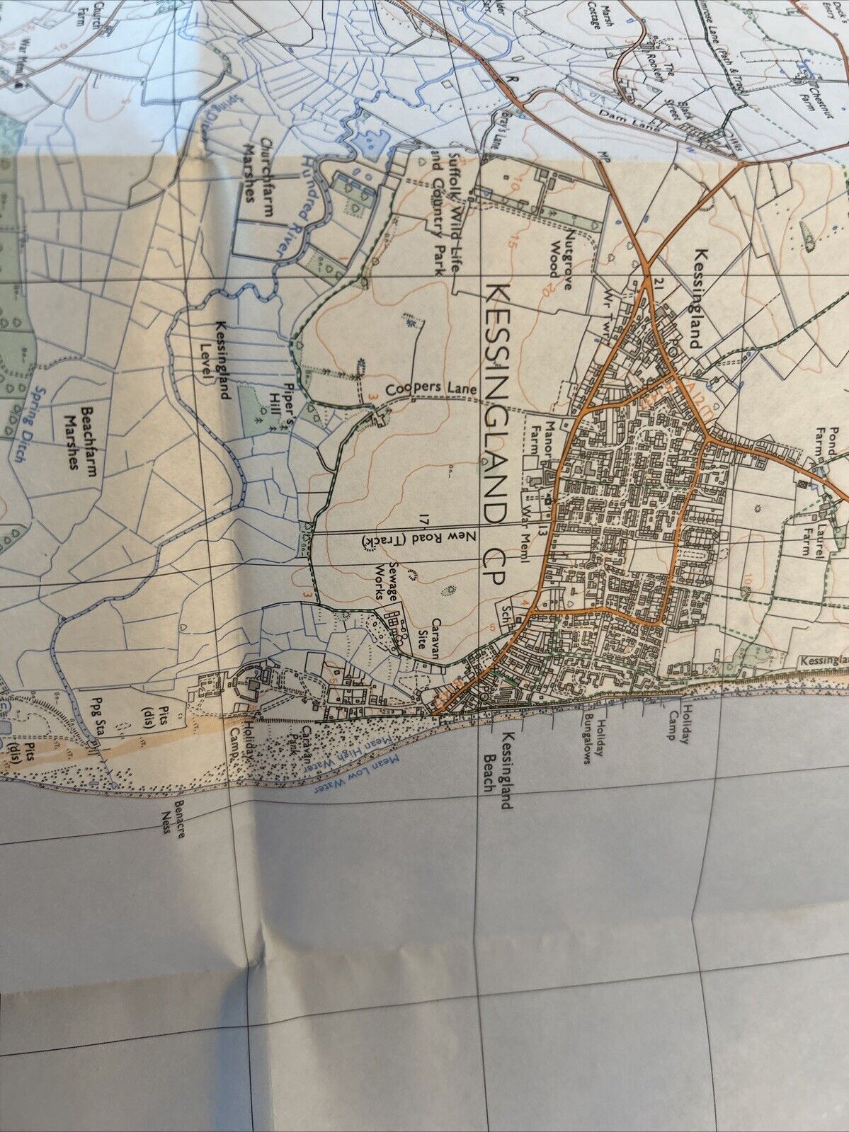 BECCLES SOUTH Ordnance Survey Pathfinder 945 Sheet TM 48/58 1985 Wrentham