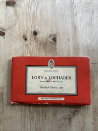 LORN & LOCHABER Ordnance Survey One Inch Paper Tourist Map 1959 Oban & Lochaber