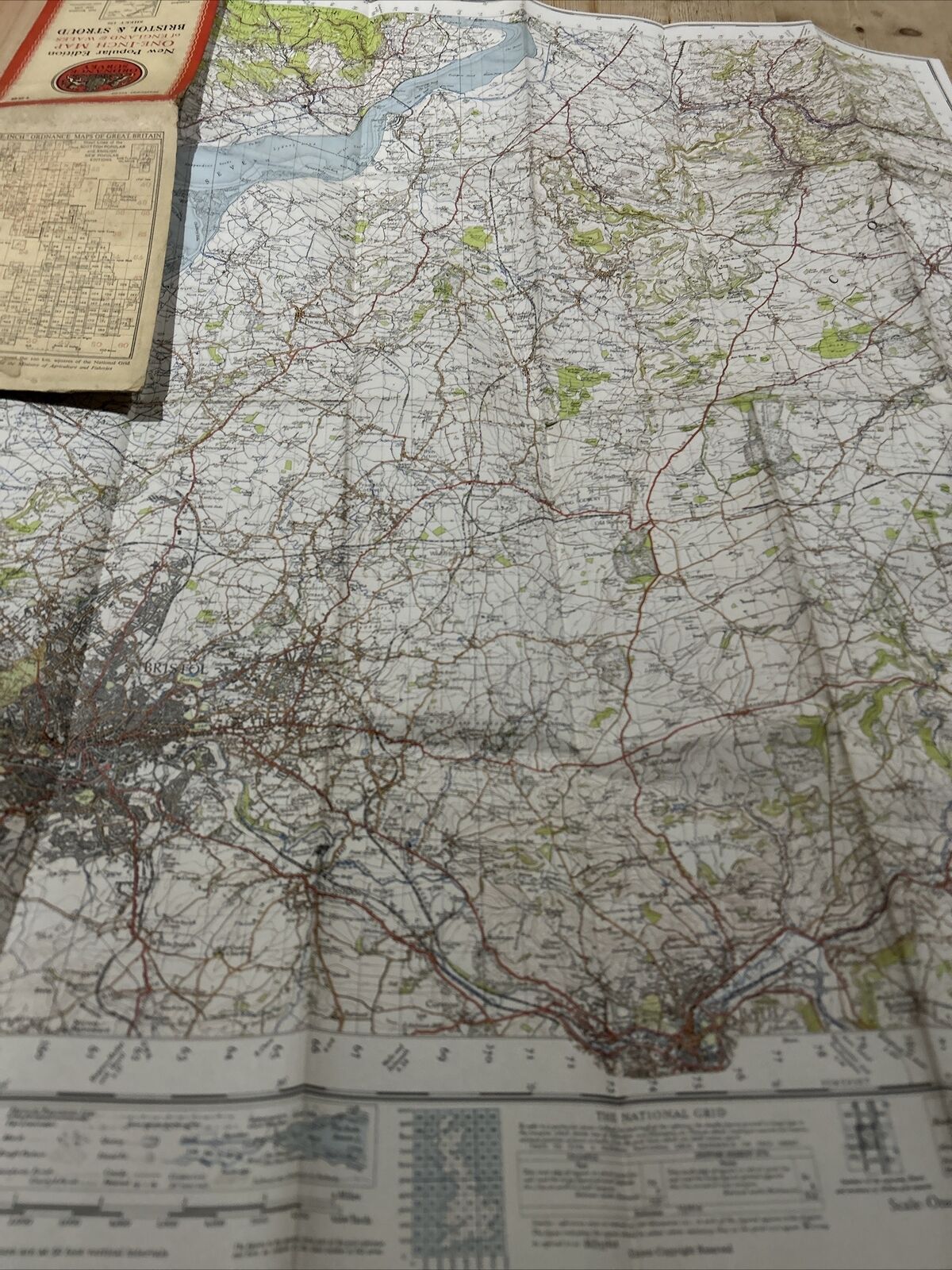 BRISTOL & STROUD Ordnance Survey Paper Sixth Series 1946 Sheet 156 One Inch