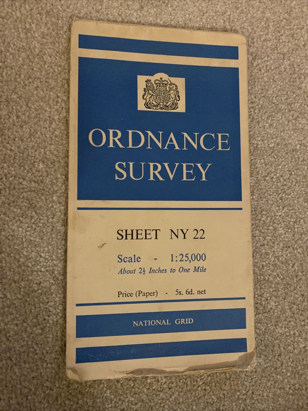 KESWICK Cumbria Lake District Sheet NY22 1963 Rev Ordnance Survey 1:25000