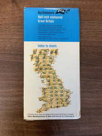 ENGLISH LAKES Lake District Bartholomew - Half Inch Map 1965 No 34 Hawes Penrith