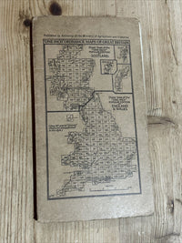 ST DAVIDS & CARDIGAN Ordnance Survey Cloth One Inch Map 1923 No 88 Contoured