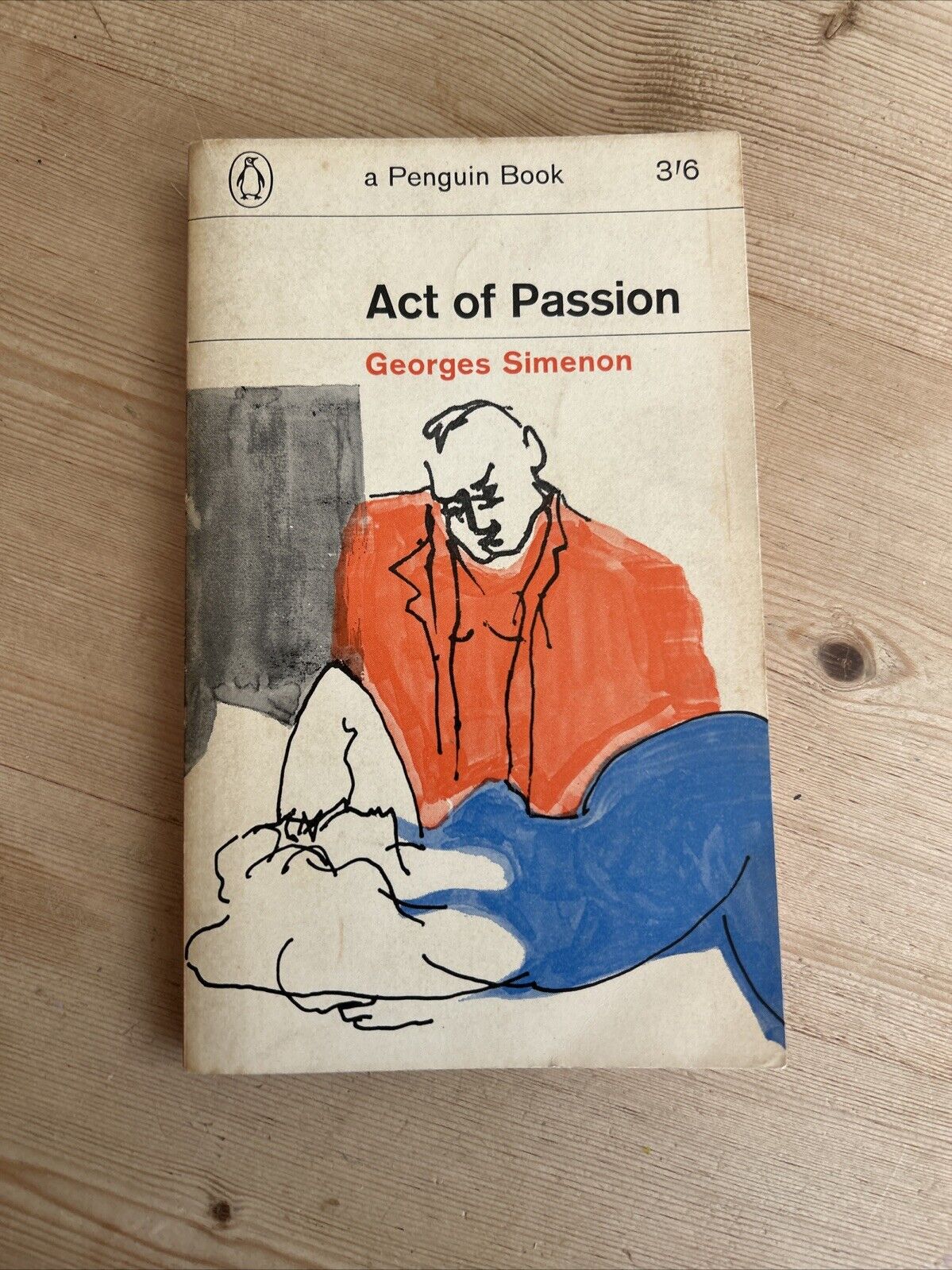 ACT OF PASSION Georges Simenon  - Penguin Paperback 1965 No 2245 Prison Letter