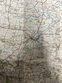 PICKERING Ordnance Survey Cloth One Inch Map 1947 Sixth Edition Sheet 92 Malton