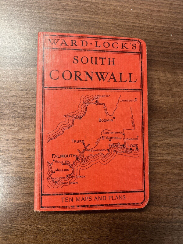 SOUTH CORNWALL Ward Lock Illustrated Hardback 1930s? Maps Fowey Looe