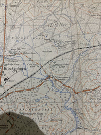 LYNDHURST BEAULIEU BROCKENHURST Ordnance Survey Map 1948 1:25000 Sheet SU30