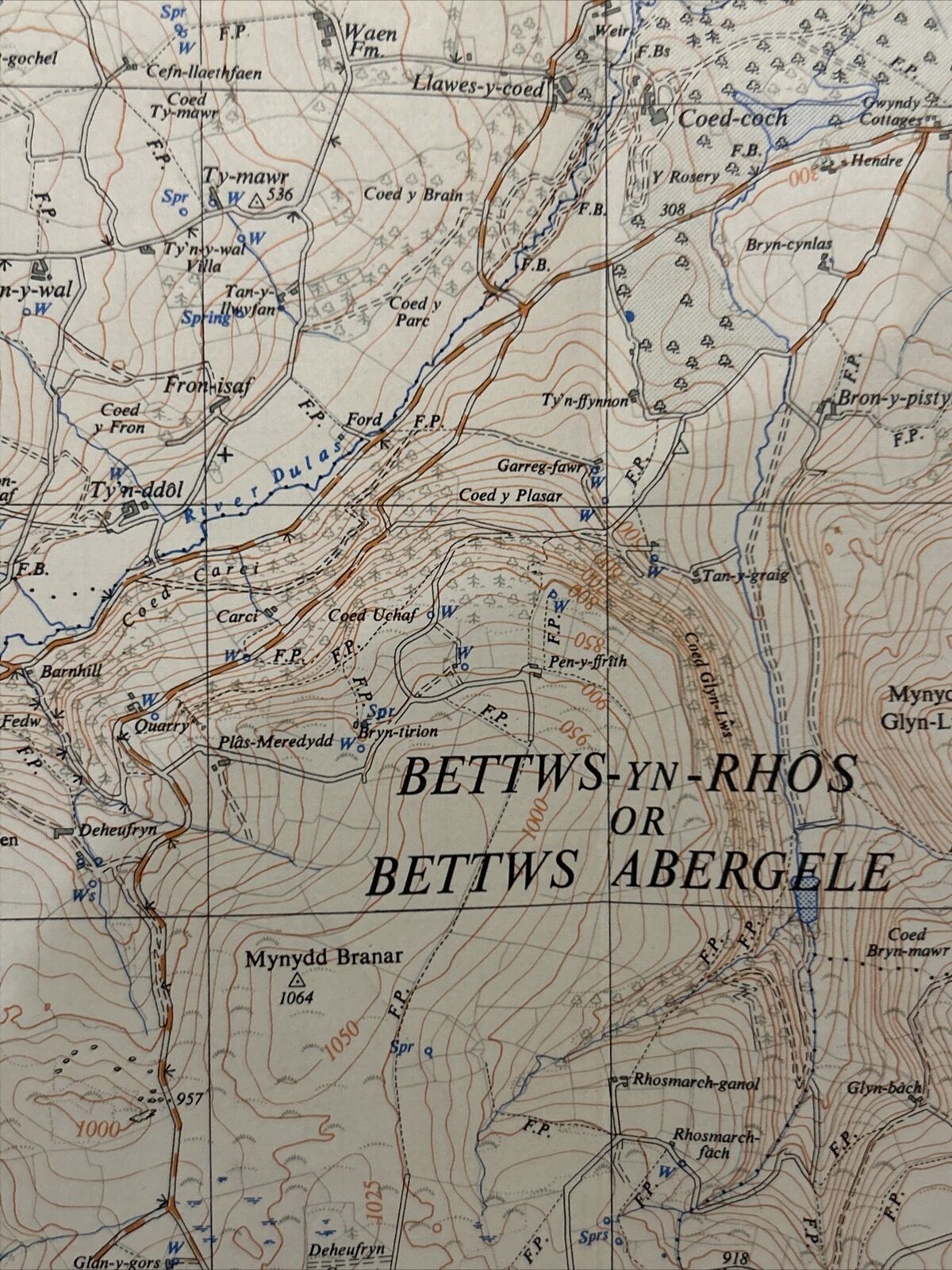 COLWYN BAY Ordnance Survey 1:25,000 First Series Sheet SH87 1950