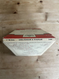 CHELTENHAM & EVESHAM Ordnance Survey CLOTH Seventh Series Map One In 1953 Sh 144