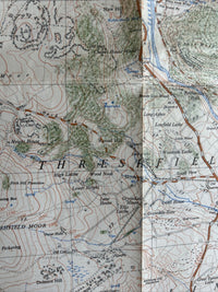 THRESHFIELD Ordnance Survey Sheet 34/96 1:25000 1950 Kilnsey Malham