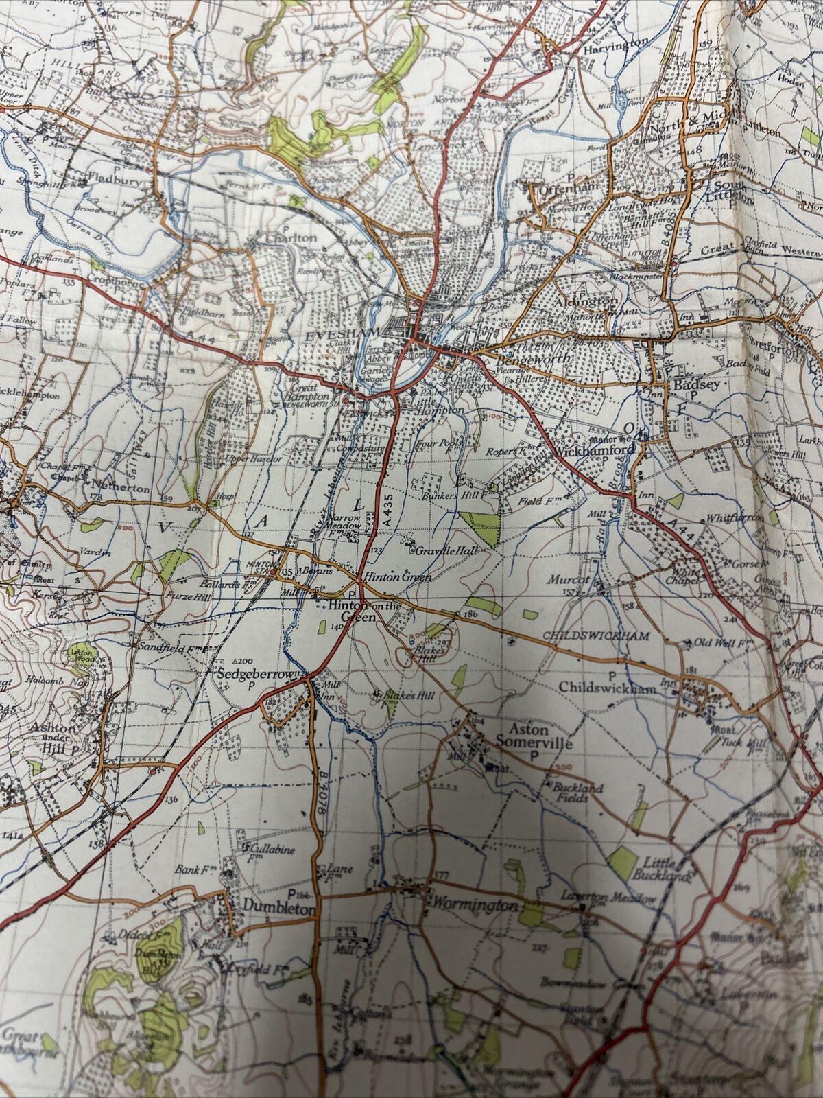 CHELTENHAM & EVESHAM Ordnance Survey CLOTH 6th Series 1946 Sheet 144 One Inch