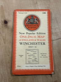 WINCHESTER Ordnance Survey Paper Sixth Series 1945 Sheet 168 One Inch Tangley