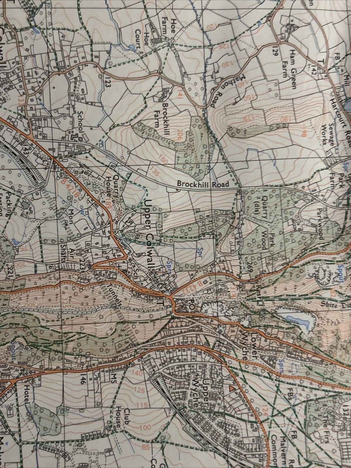 GREAT MALVERN Pathfinder 1018 Ordnance Survey SO64/74 1:25000 1985 Bosbury