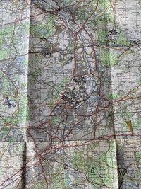 ALDERSHOT Ordnance Survey Map One Inch 1959 1965 Rev Sheet 169 7th Edition