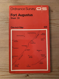 FORT AUGUSTUS Scotland Ordnance Survey One Inch Map 36 Good Condition 1954