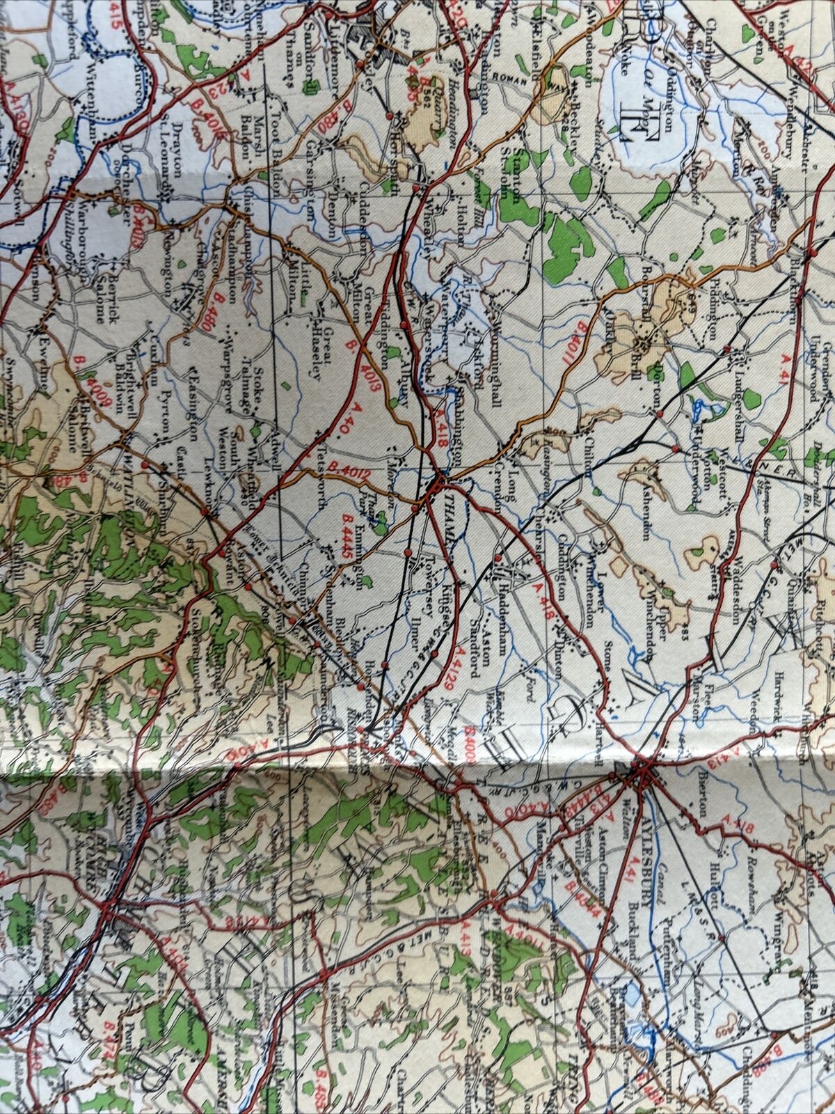 ENGLAND SOUTH EAST & London Ordnance Survey CLOTH Sh 1 Qu. In Map 4th Ed 1945