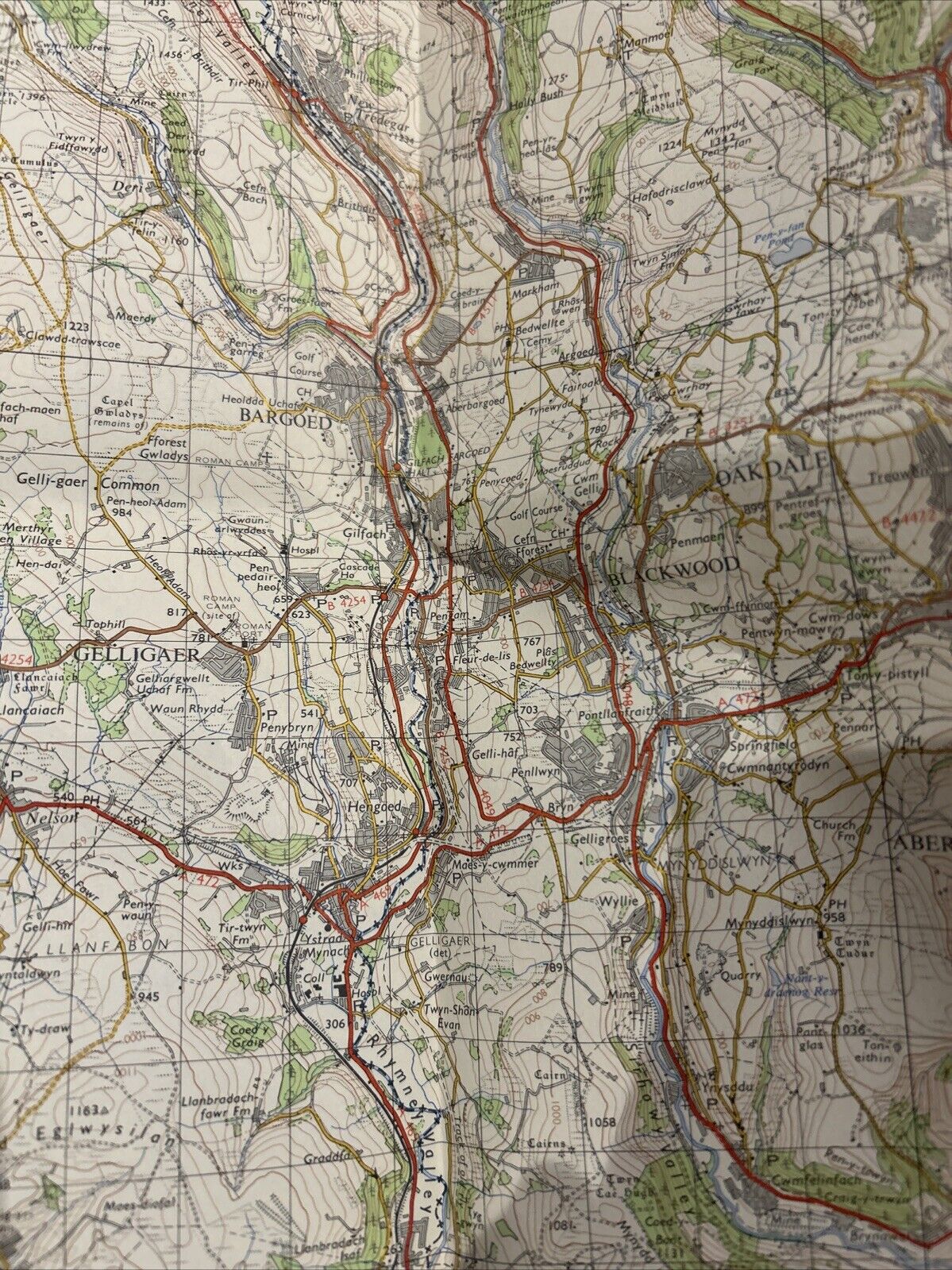 CARDIFF Ordnance Survey One Inch Map Sheet 154 Reasonable Condition 1966 Marks