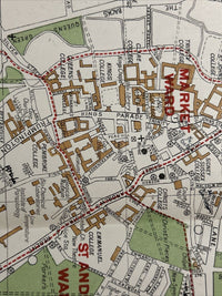 GUIDE MAP CAMBRIDGE 1925 W Heffer & Sons 