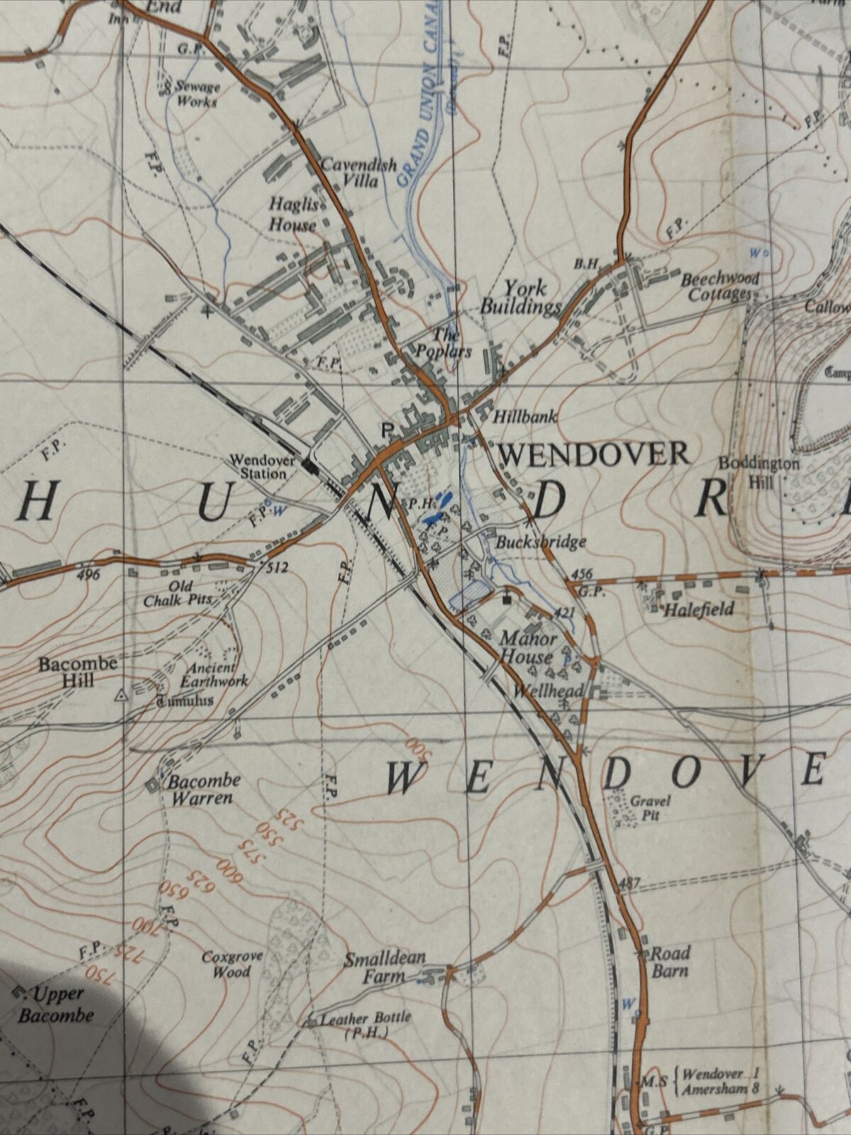 WENDOVER Ordnance Survey Sheet SP80 1:25000 1948 Great Kimble Great Missenden
