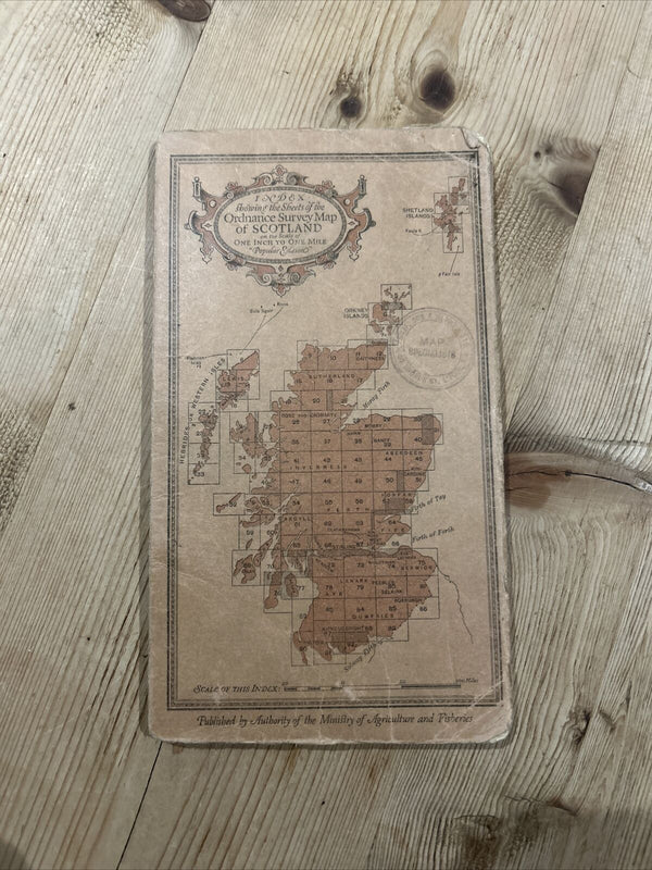 GLEN SHEIL & GLEN GARRY Ordnance Survey 1 In CLOTH Sheet 41 Popular Edition 1928