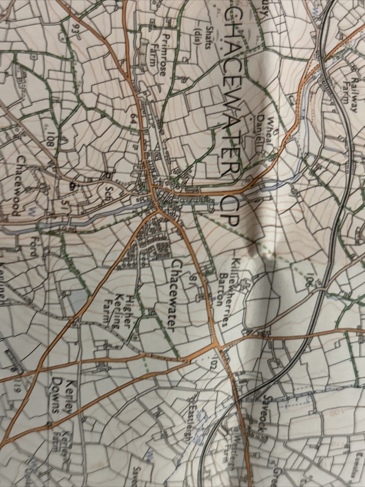 TRURO Pathfinder Ordnance Survey SW74/84 1:25,000 1977 Probus Chacewater