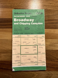 BROADWAY CHIPPING CAMPDEN Pathfinder 1043 Ordnance Survey SP03/13 1:25,000 1990