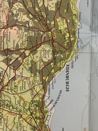 FIRTH OF FORTH Bartholomew Half Inch Map No 46 Scotland 1970 Edinburgh Kinross