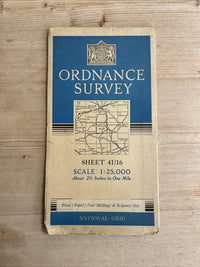 MARLBOROUGH Ordnance Survey Sheet 41/16  1:25000 1949 National Grid Wansdyke