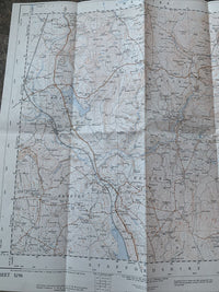 Bosley Ordnance Survey 1:25000 First Series Sheet SJ 96 1958 Rushton Danebridge