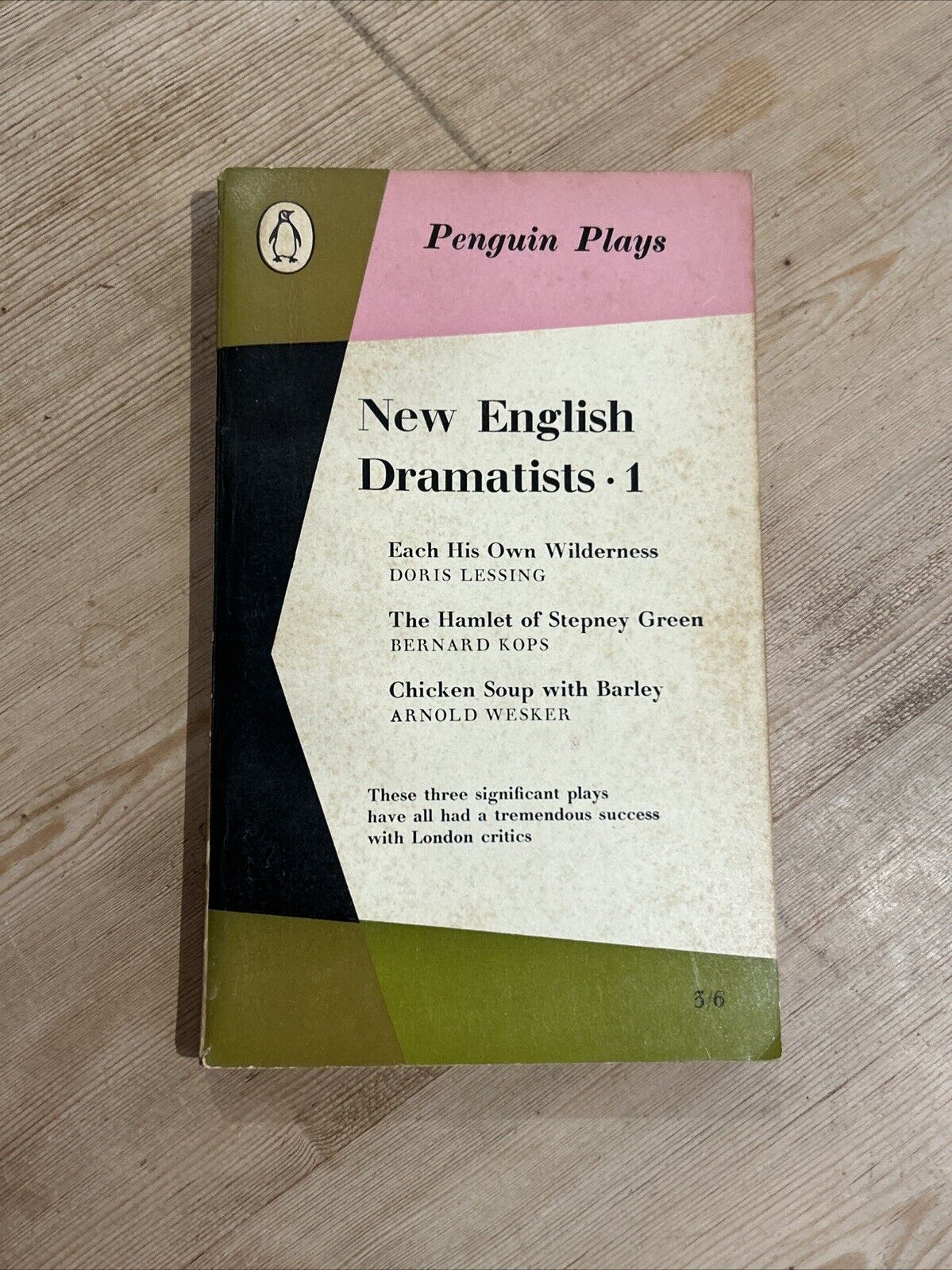 PENGUIN PLAYS NEW ENGLISH DRAMATISTS vol 1 PL32 1960 Doris Lessing Kops Wesker