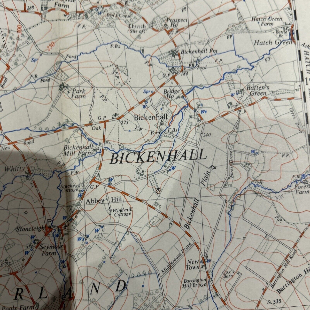 BUCKLAND ST  MARY Ordnance Survey Sheet ST21 1:25000 1959 Churchingford Corfe