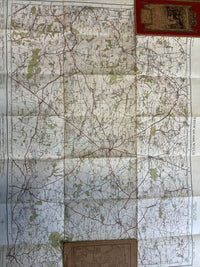 STOW ON THE WOLD No 93 Ordnance Survey Popular One Inch Cloth Map 1919 Cotswold