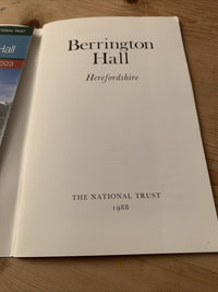 Berrington Hall, Herefordshire - National Trust Brochure 1988