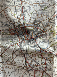 PRESTON Ordnance Survey Sixth Edition Cloth One inch 1947 Sheet 93 Ribble Lytham