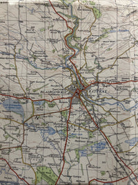 BLAIRGOWRIE Ordnance Survey 7th  Series CLOTH 1 Inch Map Sheet 49 1948 Birnam