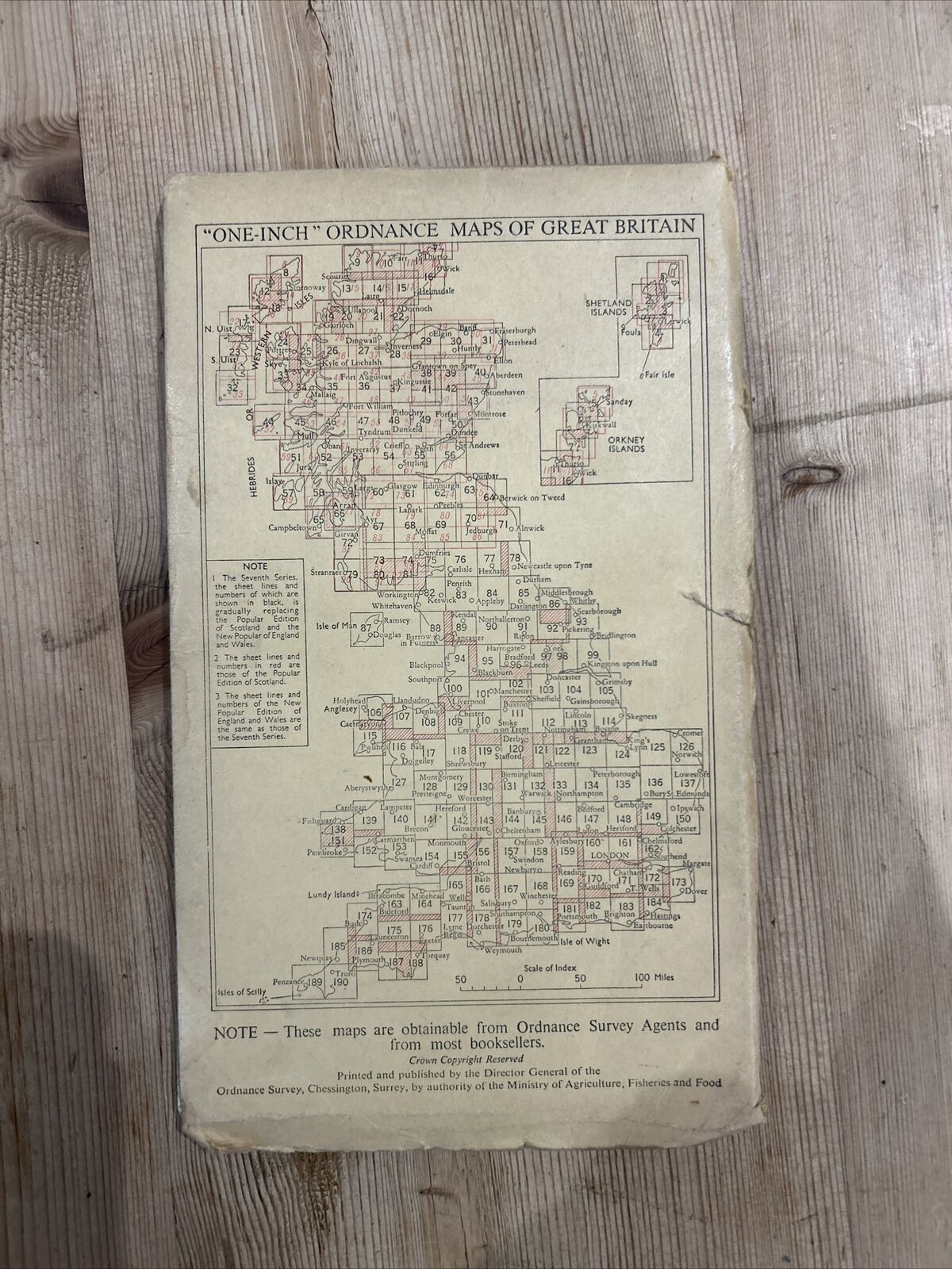 EAST KENT Ordnance Survey Cloth One Inch Map 1945 Sixth Edition Sheet 173 Deal