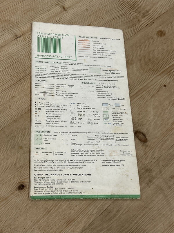 HENLEY-ON-THAMES WALLINGFORD Pathfinder 1156 Ordnance Survey Sheet 1:25000 1990