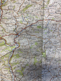 MINEHEAD Devon Ordnance Survey Cloth Map 1947 Sixth Series No 164