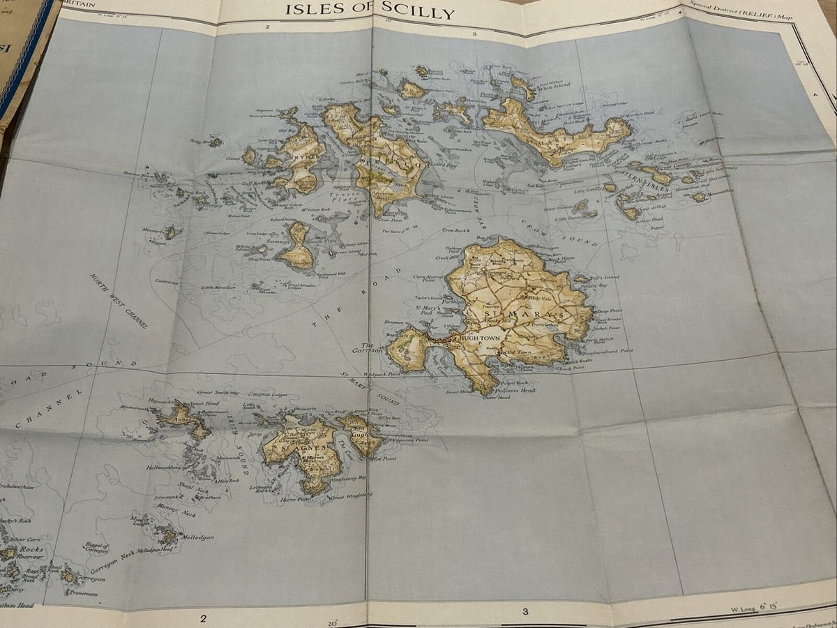 ISLES OF SCILLY Ordnance Survey Two Inch / Mile  National Grid Sheet 1933