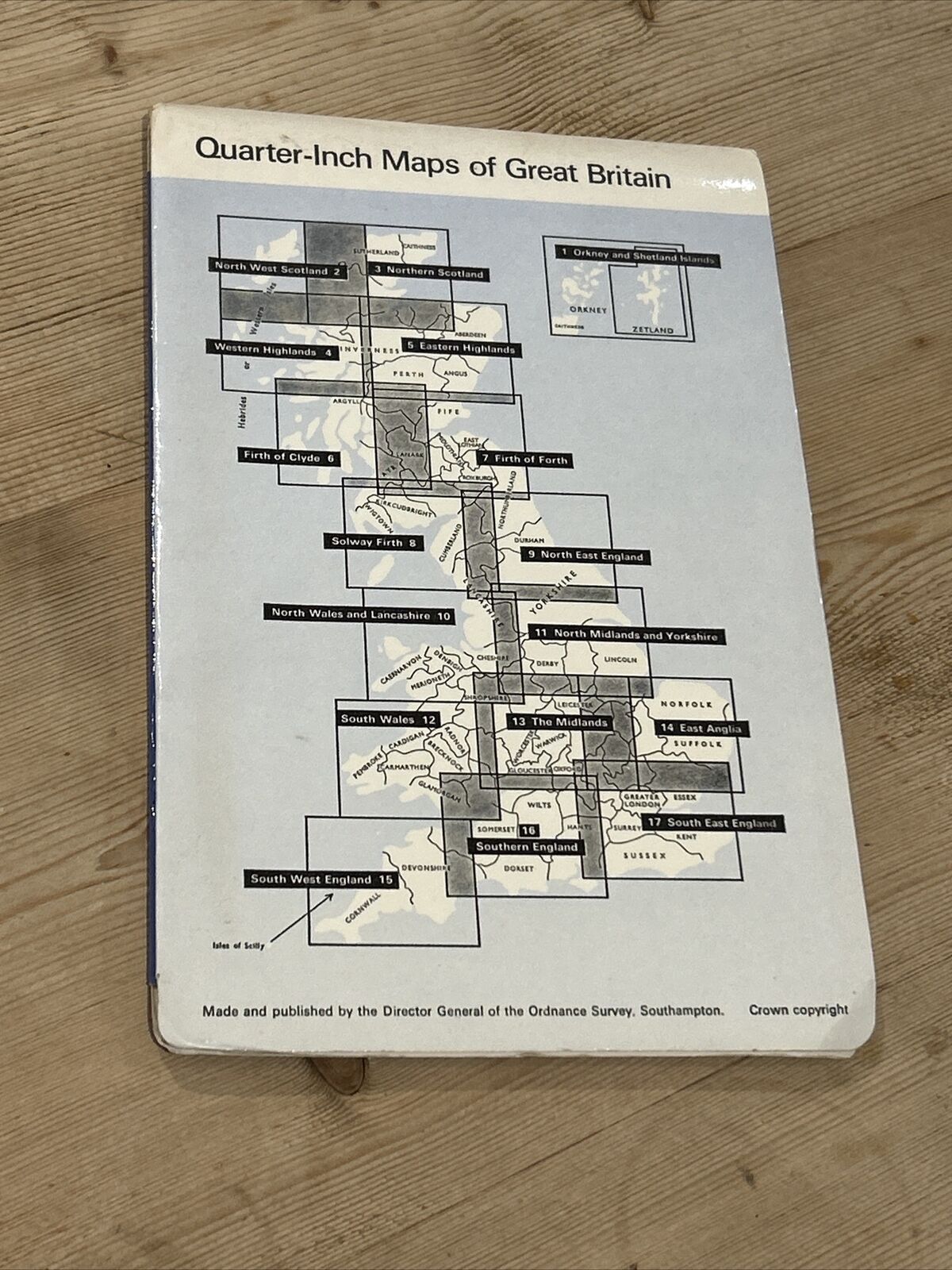 NORTH MIDLANDS & YORKSHIRE Ordnance Survey Map Quarter Inch Sheet 11 1973 Hull