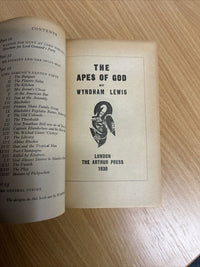 THE APES OF GOD by Wyndham Lewis - PENGUIN MODERN CLASSIC 1965 No 2313