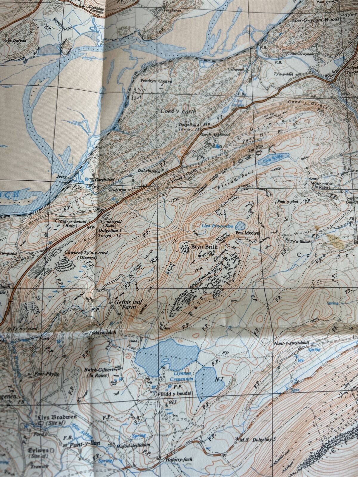 BARMOUTH Ordnance Survey 1:25000 First Series 1953 SH61 Part SH51 Penmaenpool