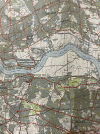 LONDON North East Ordnance Survey Seventh Series Paper One inch 1958 Sheet 161