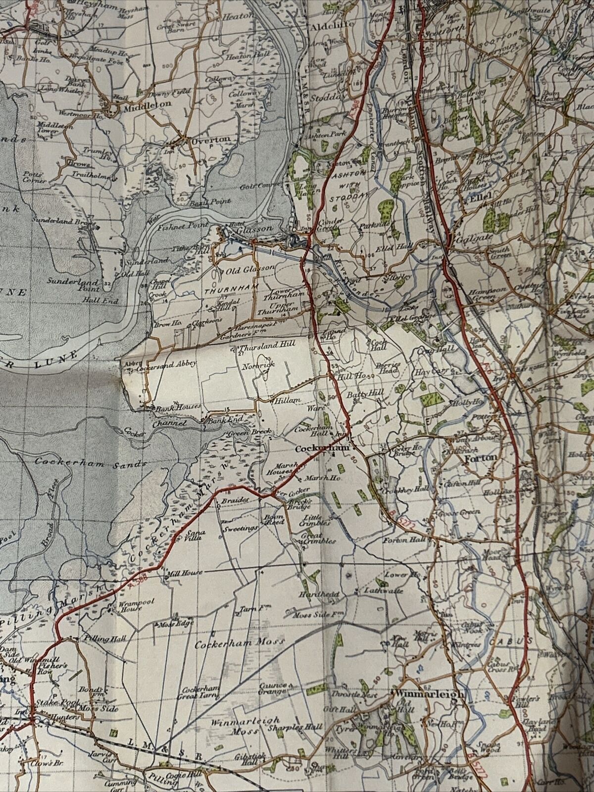 PRESTON Ordnance Survey Sixth Edition One inch 1947 Sheet 94 Paper Lancaster